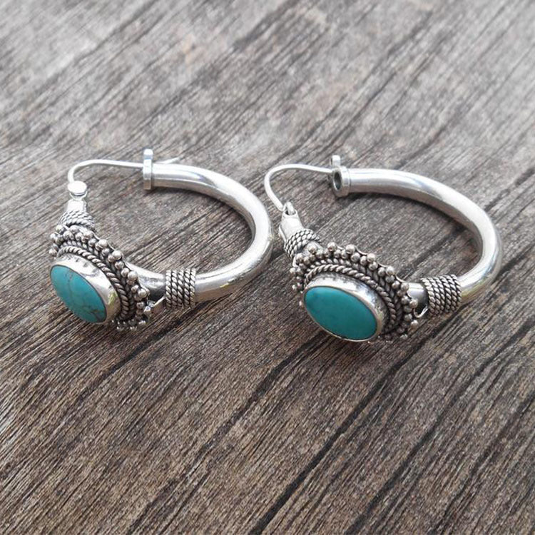 Amari™ Vintage Turquoise Earrings