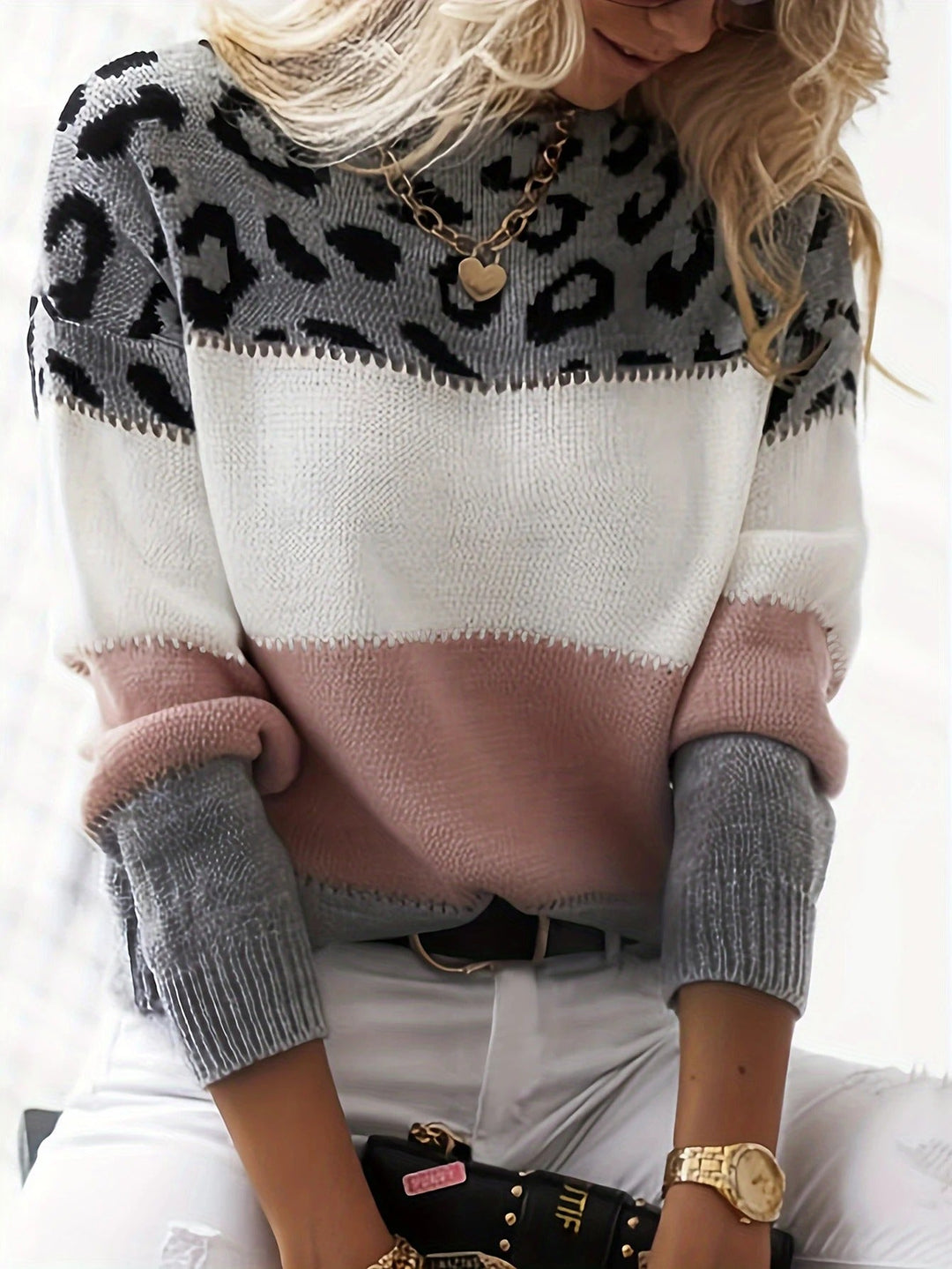 Lia™ Leopard Print Sweater