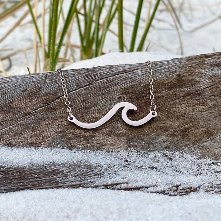 Adelyn™ Silver Sea Wave Necklace