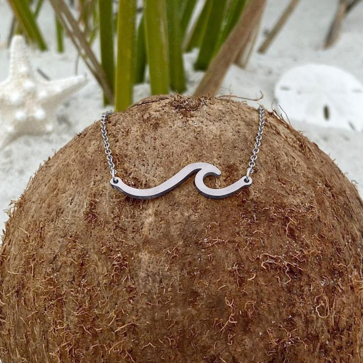 Adelyn™ Silver Sea Wave Necklace