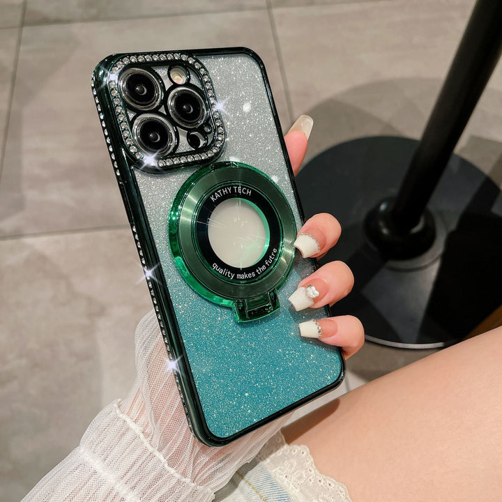 Glitter Diamond Magnetische Magsafe Ring Holder Case | 1+1 Free