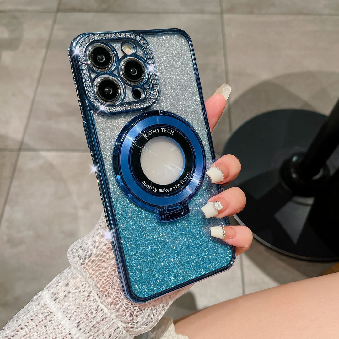 Glitter Diamond Magnetische Magsafe Ring Holder Case | 1+1 Free