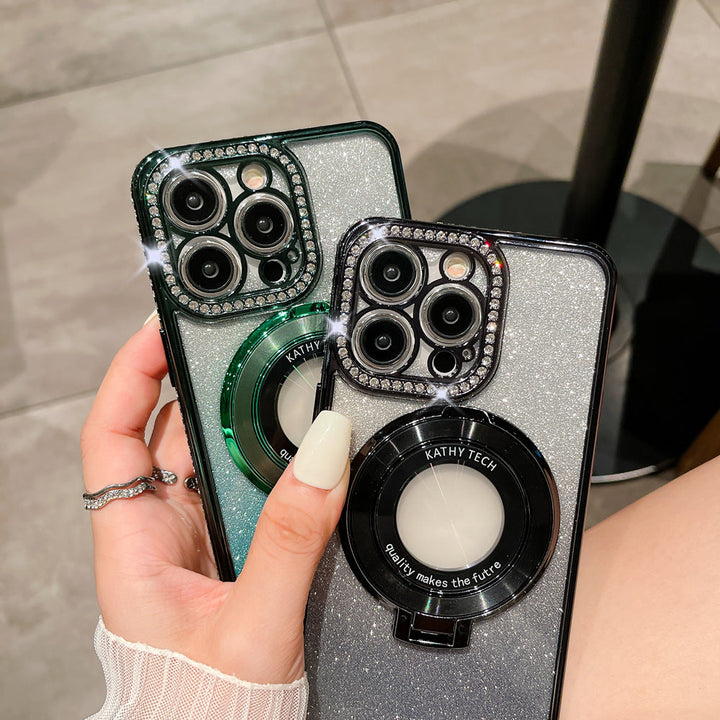 Glitter Diamond Magnetische Magsafe Ring Holder Case | 1+1 Free