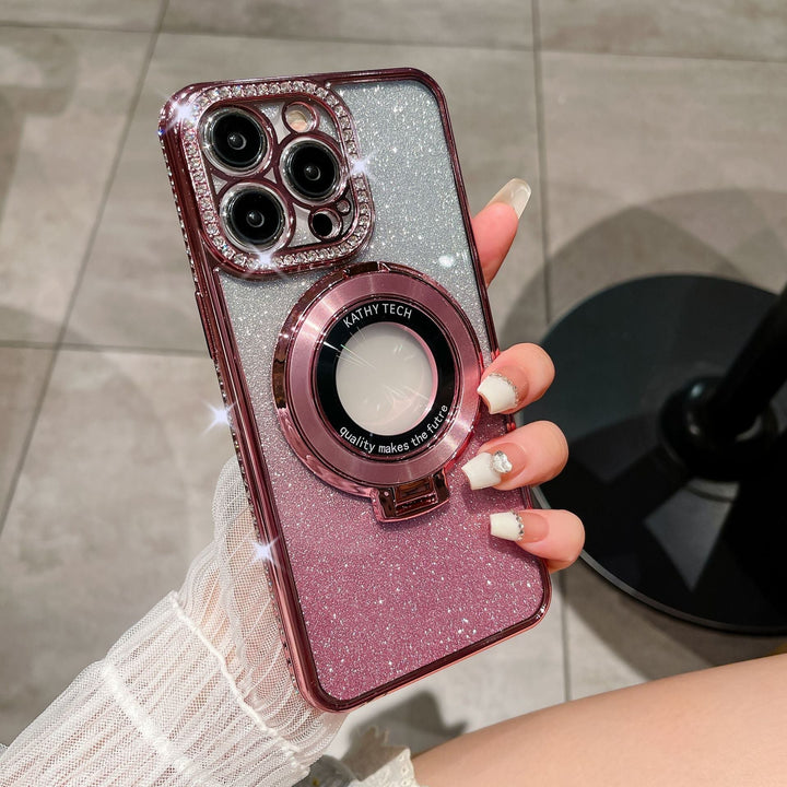 Glitter Diamond Magnetische Magsafe Ring Holder Case | 1+1 Free