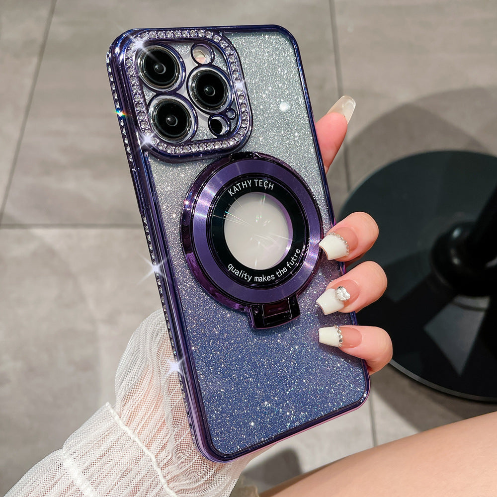 Glitter Diamond Magnetische Magsafe Ring Holder Case | 1+1 Free