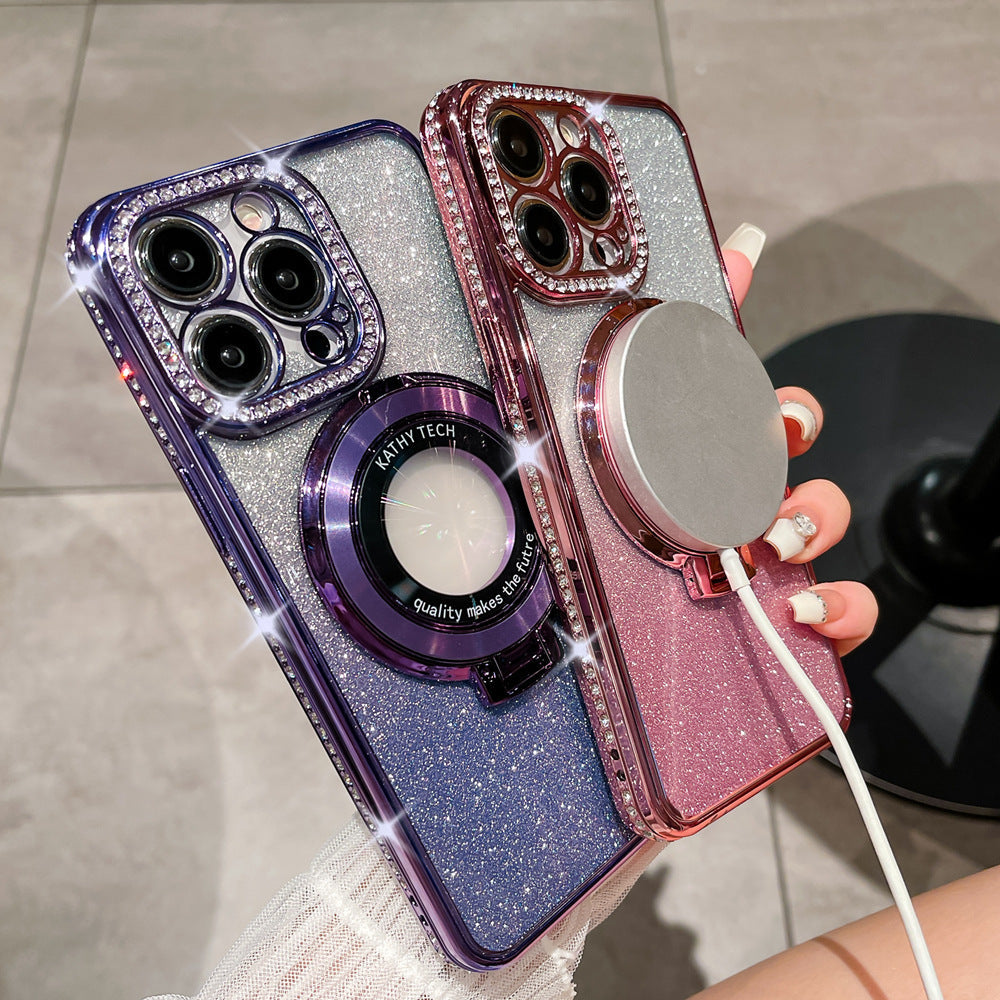 Glitter Diamond Magnetische Magsafe Ring Holder Case | 1+1 Free