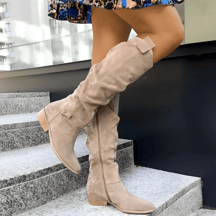 Amélie & Sage™ | Madeleine Knee-High Suede Boots