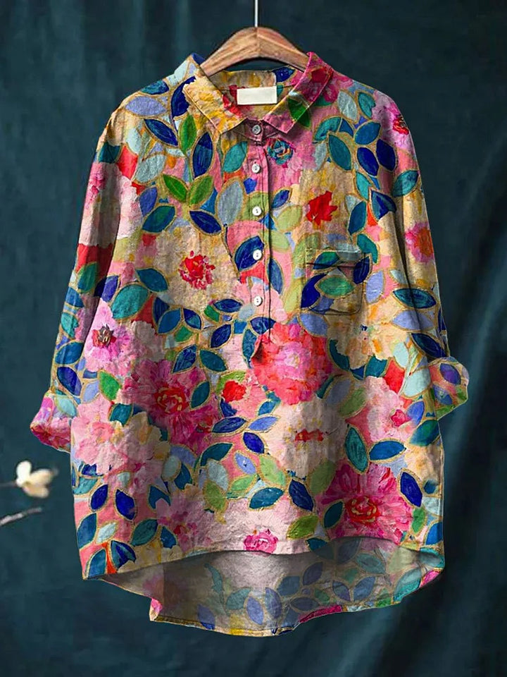 Tresha™ Playful Doggie Print Blouse