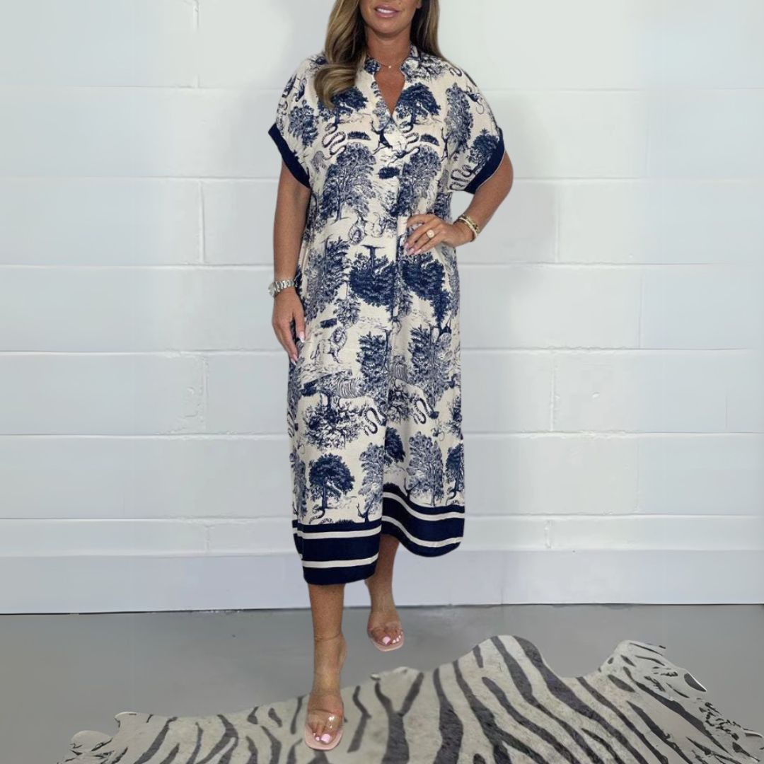 Cia™ Printed Midi Dress