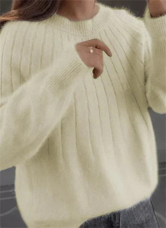 Caitlyn™ - Stylish Ribbed Knit Sweater