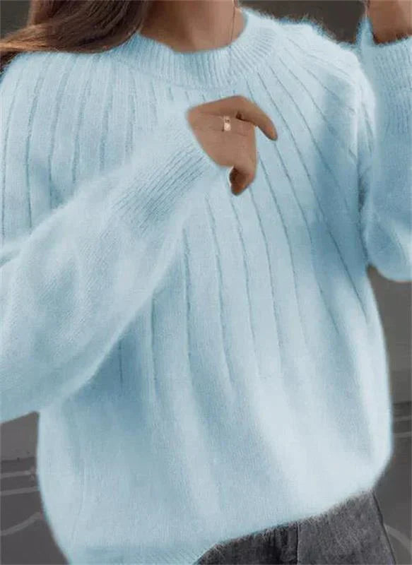 Caitlyn™ - Stylish Ribbed Knit Sweater