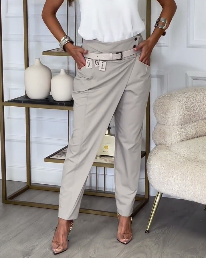 Katerina™  Patchwork Pants with Belt