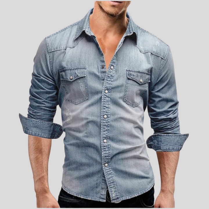 Lemar™ Men's Casual Denim Shirt