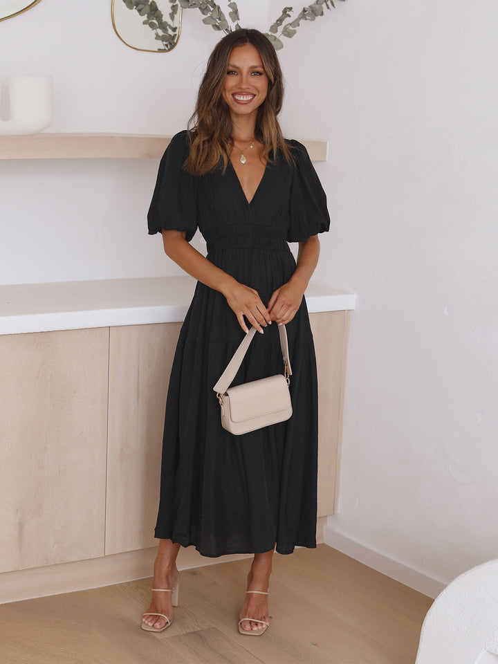 Aurielle™ V-Neck Flow Dress
