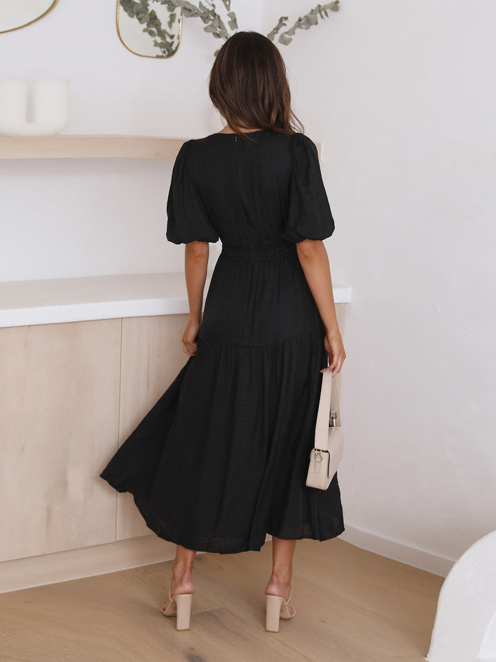 Aurielle™ V-Neck Flow Dress