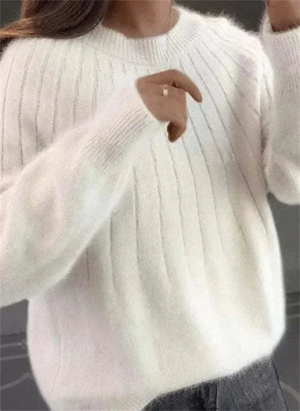 Caitlyn™ - Stylish Ribbed Knit Sweater