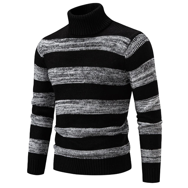 Steve™ Knitted sweater with stand-up collar