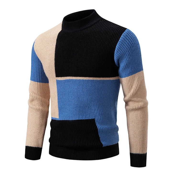 Steve™ Knitted sweater with stand-up collar