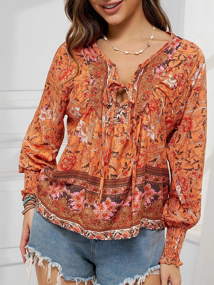 Jovie™ Vintage Floral Peasant Top