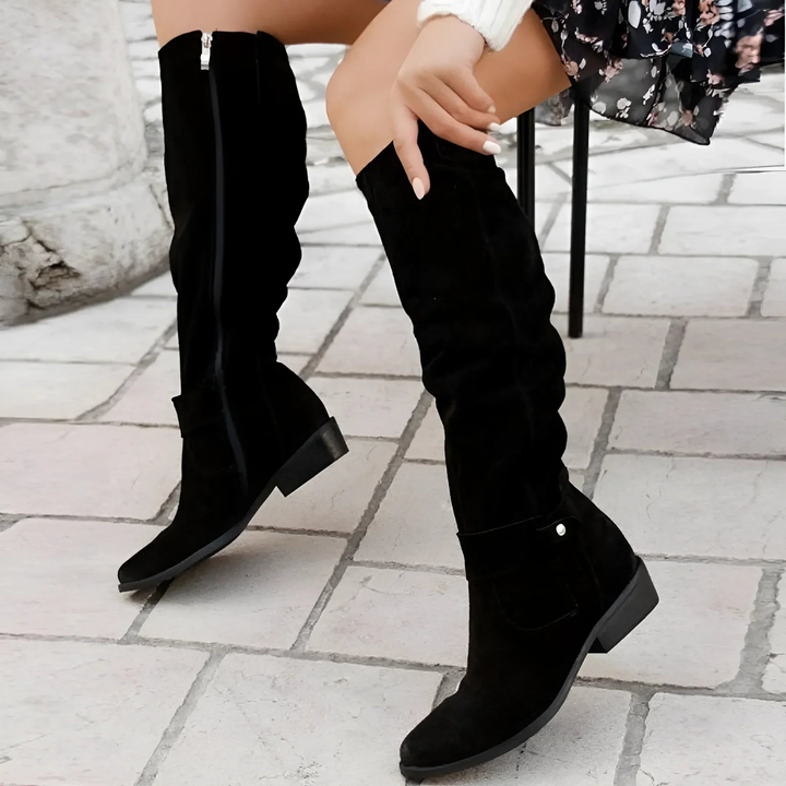 Amélie & Sage™ | Madeleine Knee-High Suede Boots