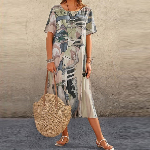 Heather™ Comfortable Floral Dress