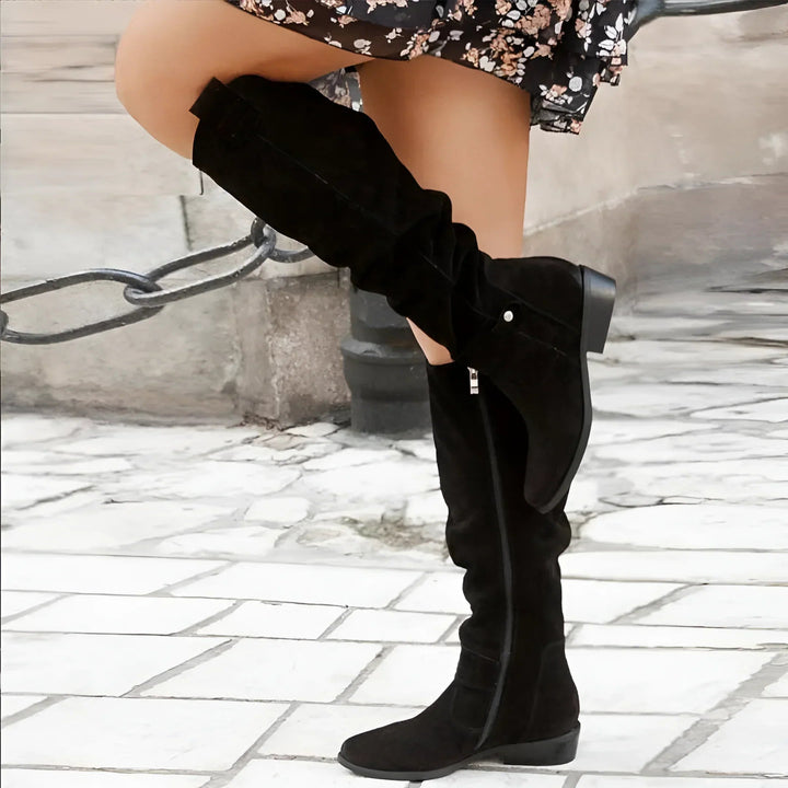 Amélie & Sage™ | Madeleine Knee-High Suede Boots