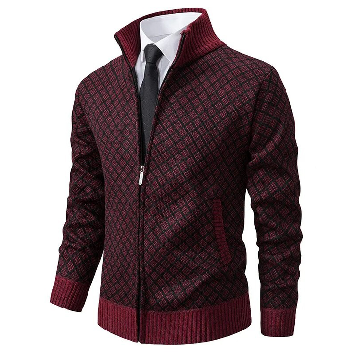 Sebastian™- Knitted Jacquard Sweater