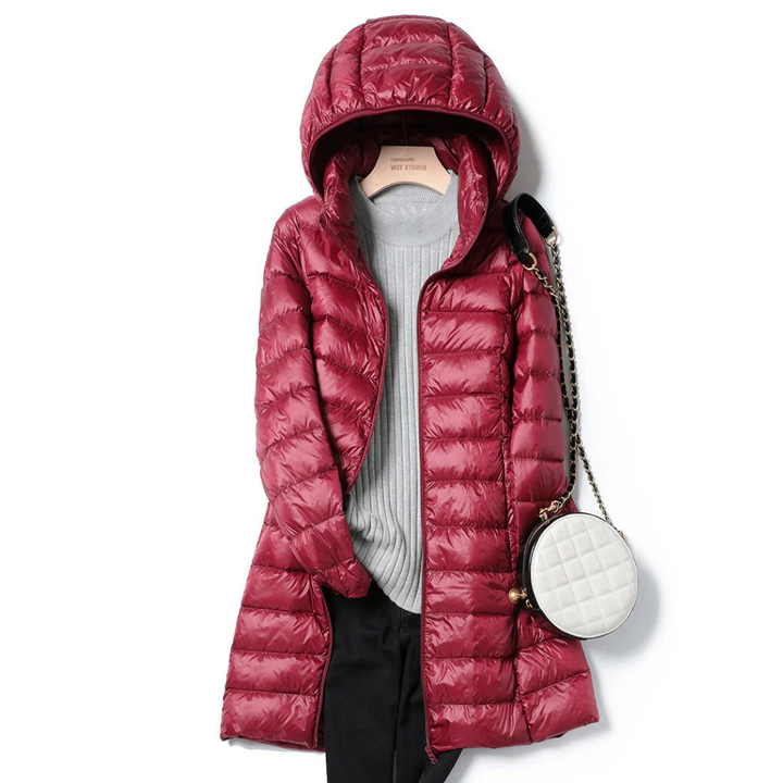 Katie™ - Long Ultralight Puff Down Jacket