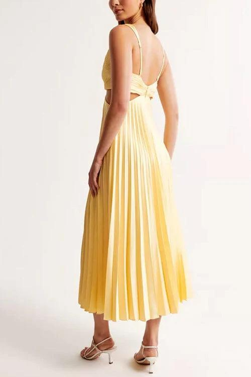Catriona™ Pleated Dress With Neckline