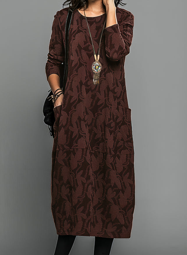 Fritzi™ Casual Dress with Round Neck
