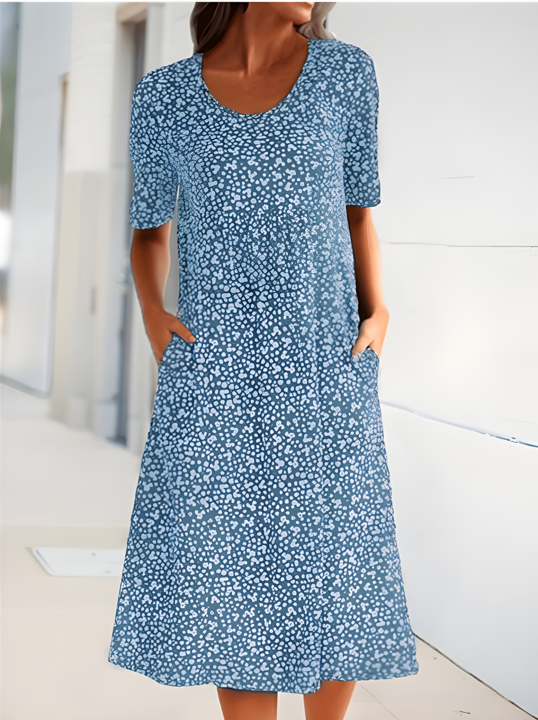 Qahira | Casual Round Neck Dress