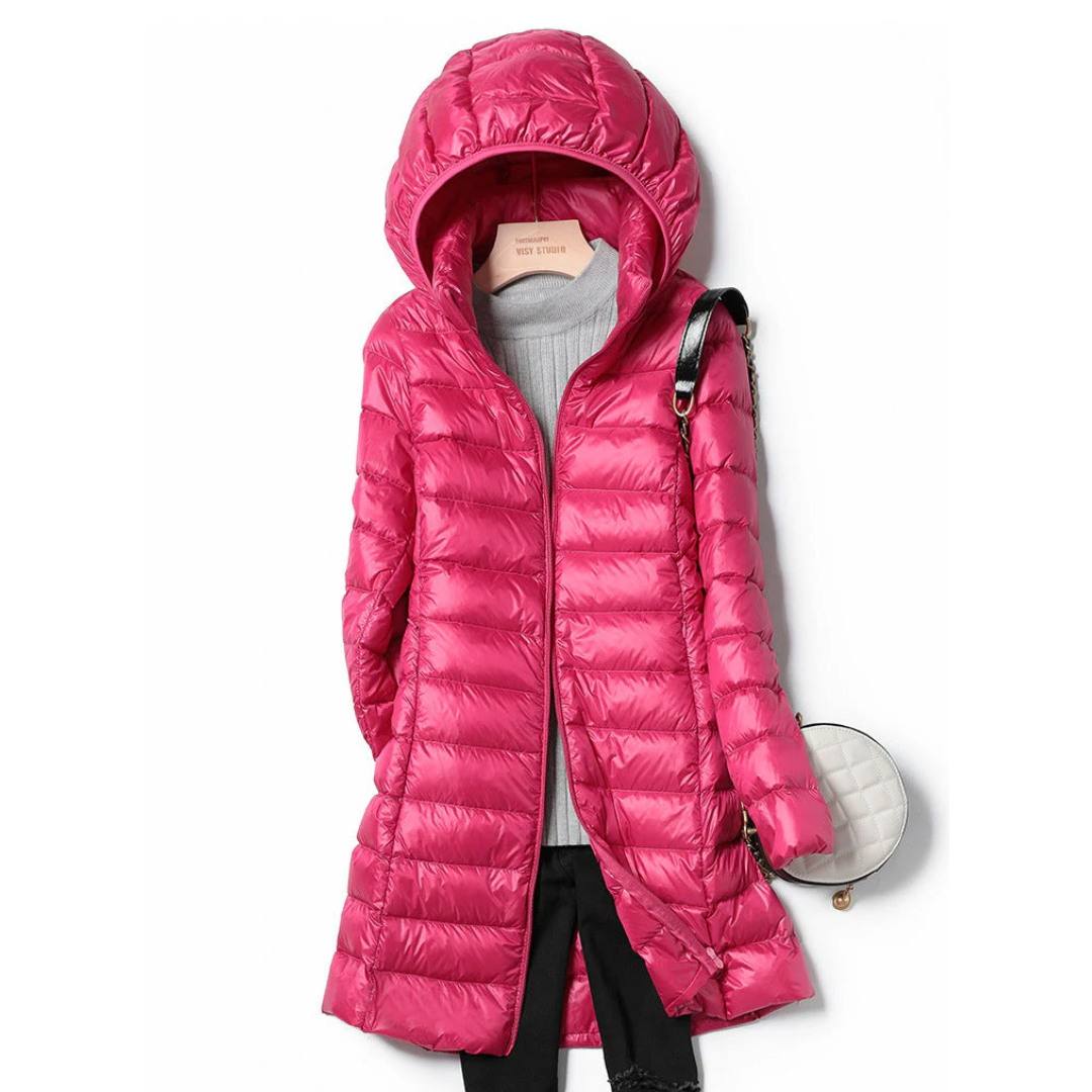 Katie™ - Long Ultralight Puff Down Jacket