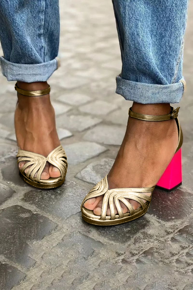 Milviana™ Elegant Pink Block Heels