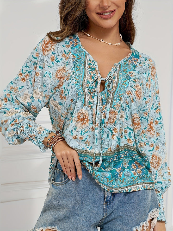 Jovie™ Vintage Floral Peasant Top