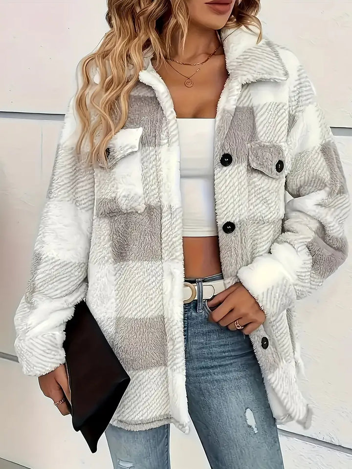 Caroline™ Jacket with Checkered Pattern