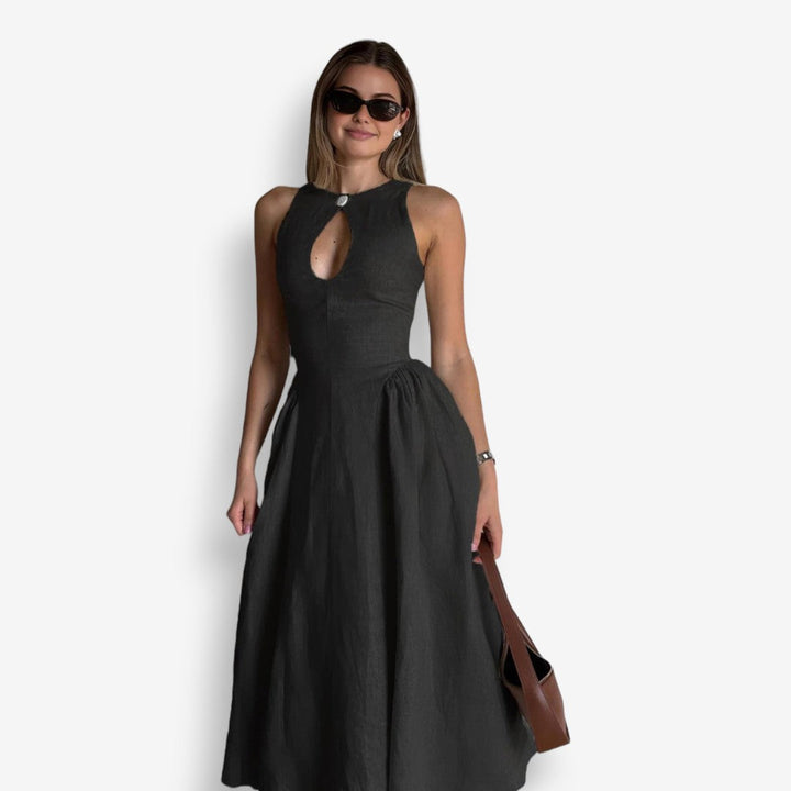 Giulia™ Linen Dress with 2 handy pockets