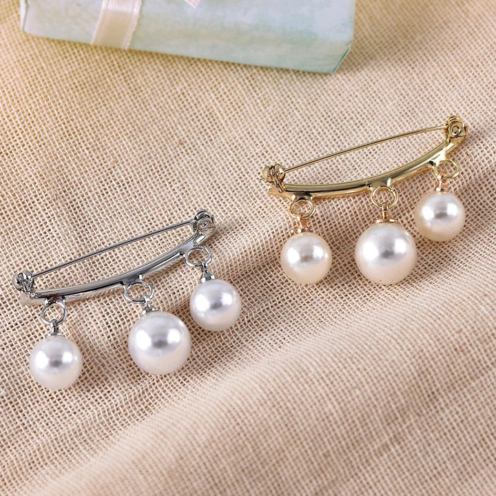 Journee™ Vintage Pearl Brooch in Gold and Silver