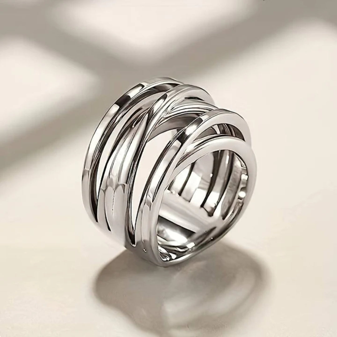 Antonella™ Vintage Silver Layered Ring
