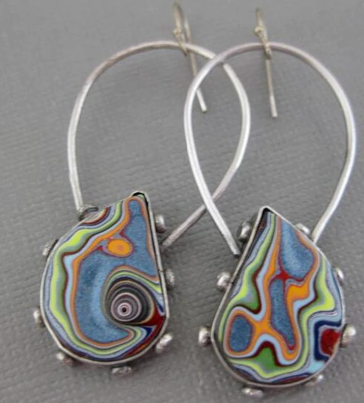Evie™ Vintage Handpainted Multicolor Earrings