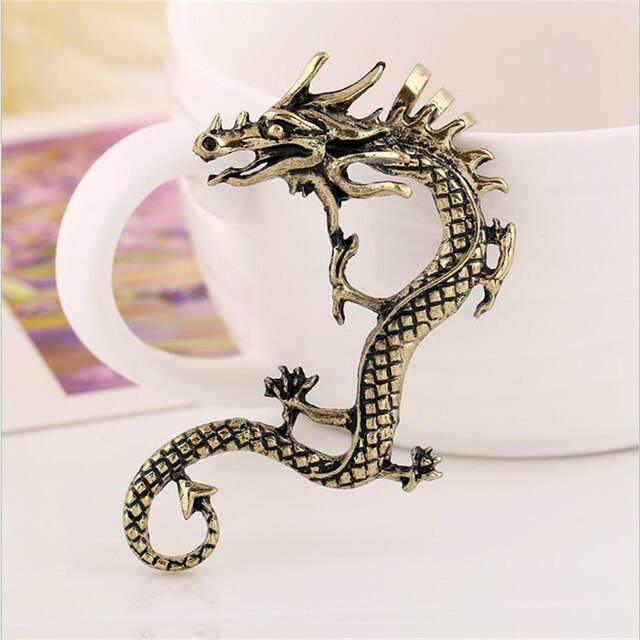 Angelina™ Silver Dragon Earrings