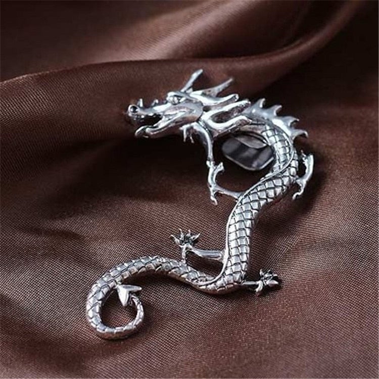 Angelina™ Silver Dragon Earrings
