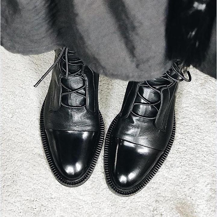 Sofia Vintage Look Heel Boots
