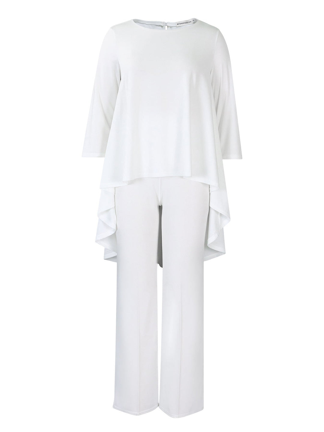 Michelle™ Elegant Two-Piece Top & Wide-Leg Pants Set