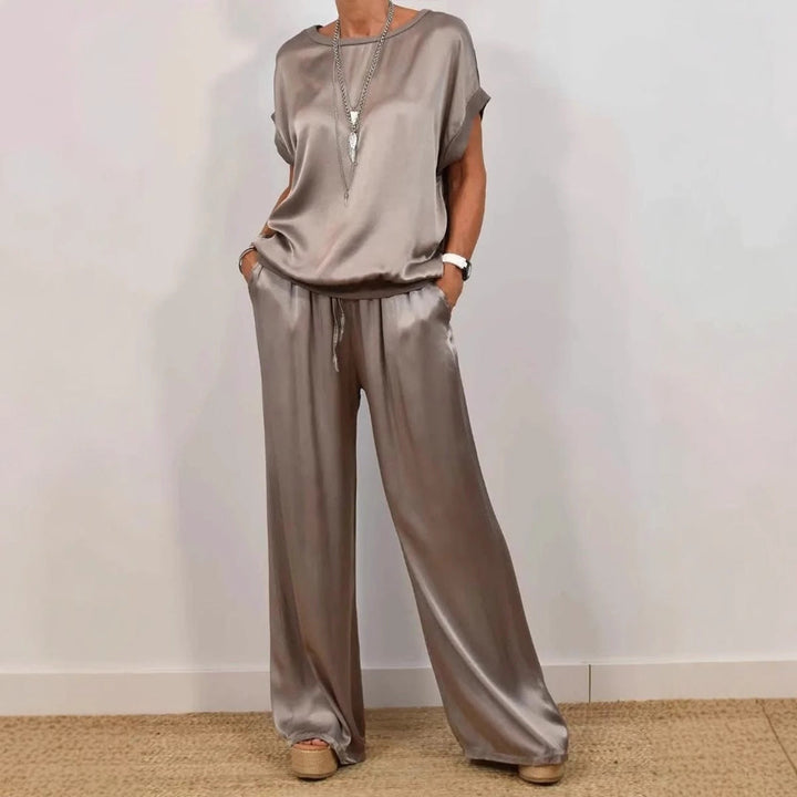 Alexis™ Loose Shirt & Wide-Leg Trousers Set