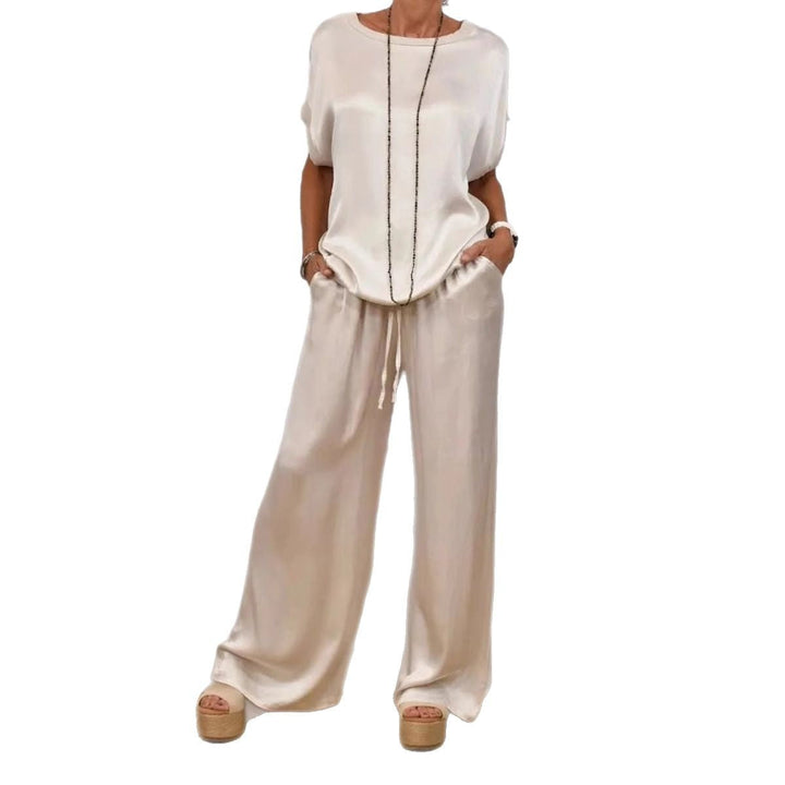 Alexis™ Loose Shirt & Wide-Leg Trousers Set