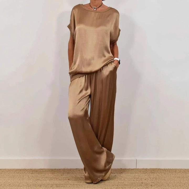 Alexis™ Loose Shirt & Wide-Leg Trousers Set