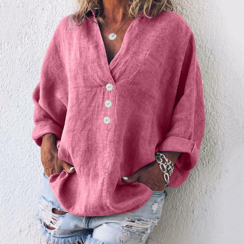 Belle™ Stylish Cotton - Linen Pullover