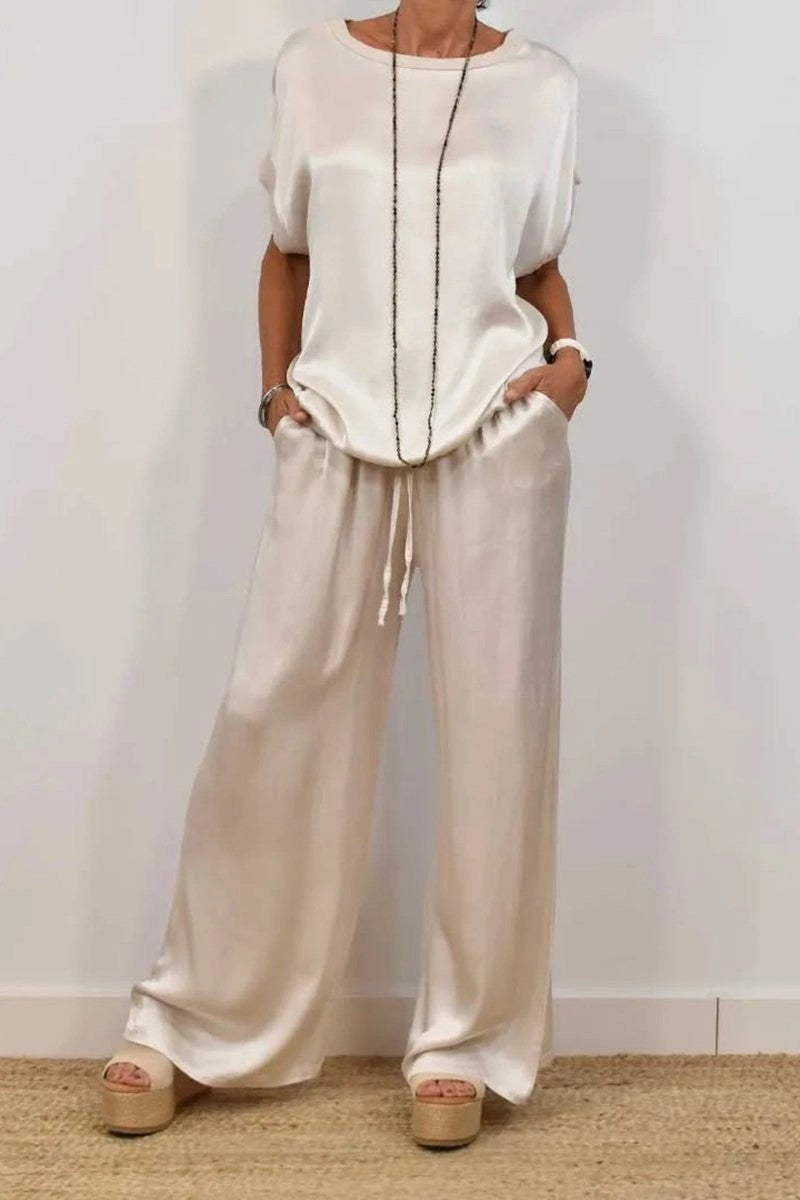 Alexis™ Loose Shirt & Wide-Leg Trousers Set