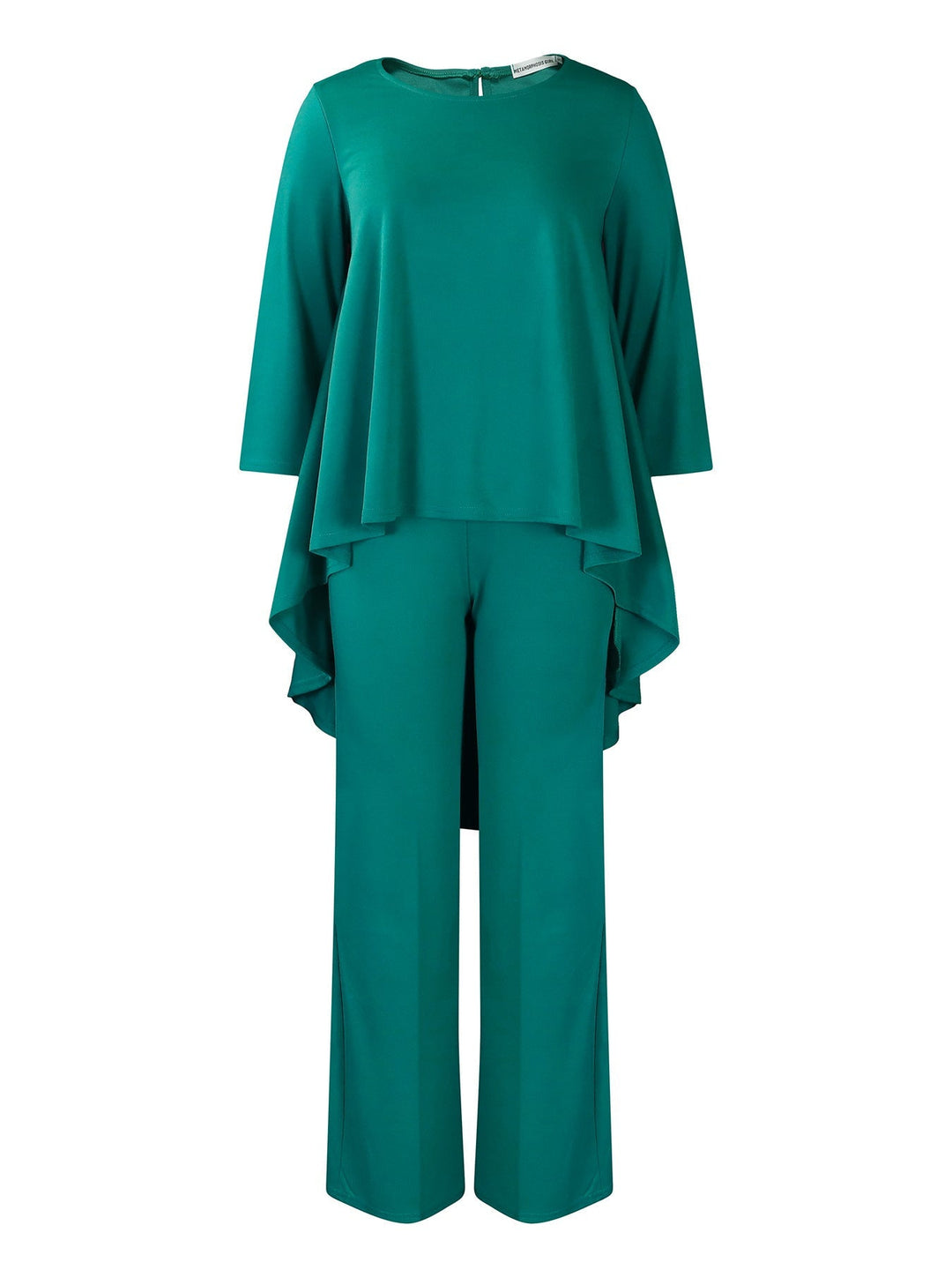 Michelle™ Elegant Two-Piece Top & Wide-Leg Pants Set