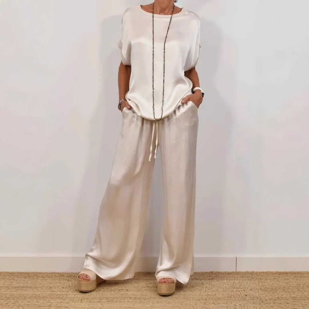 Alexis™ Loose Shirt & Wide-Leg Trousers Set